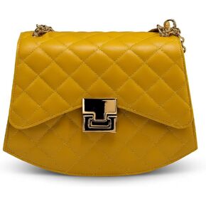 ittromaa Quilted Crossbody Bag for Women — Vegan Leather Designer Purse with Gold Chain Strap, Quilted Shoulder Bag in Saudi Arabia