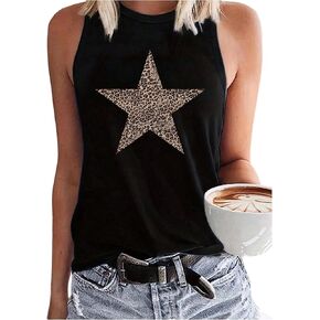 SOLY HUX Women's Graphic Tank Tops Summer Sleeveless Vintage Vest Western Top in Saudi Arabia