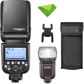 Godox TT685II-F Flash for Fuji TTL Speedlight Camera Flash, 2.4G Wireless X System, HSS 1/8000S Speedlite for Fujifilm Fuji Cameras X-T2 X-T1 X-T10 X-A3 X-E1 X-Pro1 X100F X100T (Upgraded TT685F) in Kuwait