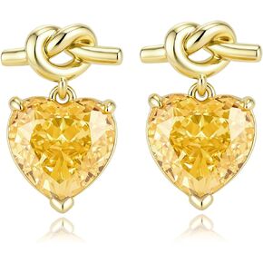 Heart Earrings for Women 14K Gold Plated Prong Stud Earrings Fine Jewelry Gifts for Mom Women Wife Her in Saudi Arabia