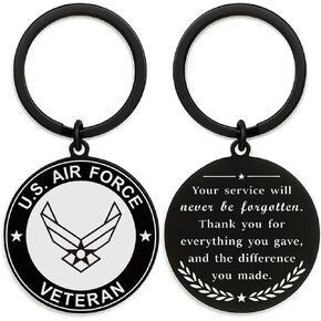 Veteran Gift for Men Women - U.S. Army Navy Air Force Veteran Keychain, Veterans Day Gift, Thank You for Your Service in Saudi Arabia