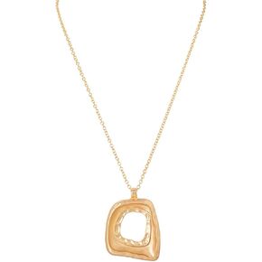 Open Teardrop Hollow Pendant Long Cord Necklace For Women Statement Minimalist Boho Chic Adjustable Two Colors Gold Color Silver Color in Saudi Arabia