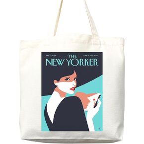 New Yorker tote bag, New Yorker magazine bag, New Yorker bag, New Yorker art, New yorker tote, art tote bag, aesthetic tote in Saudi Arabia