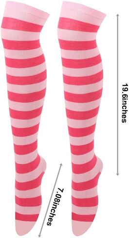 Kirei Sui Hot Pink Pig Costume for Women, Cute Ears Headband, Striped Socks & Tutu for Halloween Accessories in Saudi Arabia