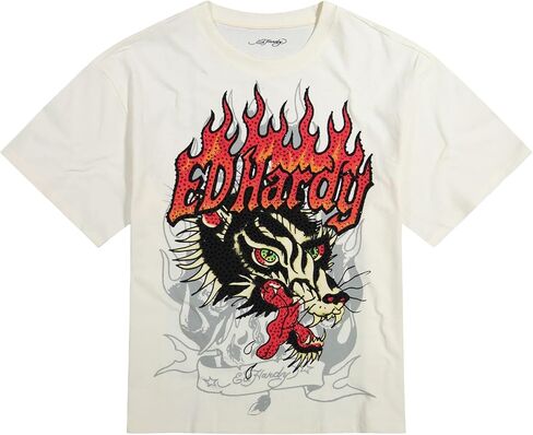 تي شيرت ED HARDY للرجال ذو أكمام قصيرة برسوم جرافيك in Kuwait