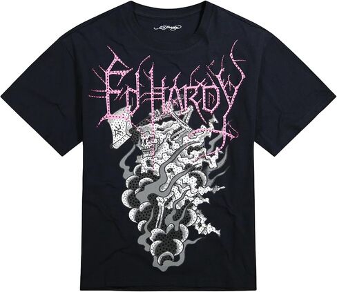 تي شيرت ED HARDY للرجال ذو أكمام قصيرة برسوم جرافيك in Kuwait