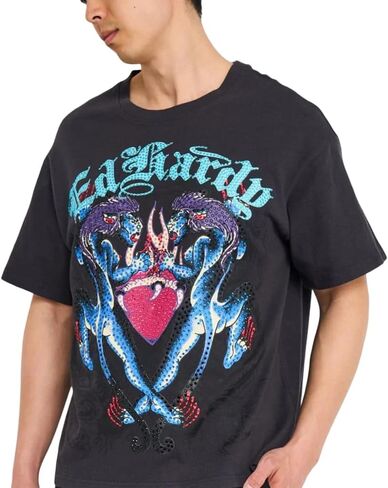 تي شيرت ED HARDY للرجال ذو أكمام قصيرة برسوم جرافيك in Kuwait