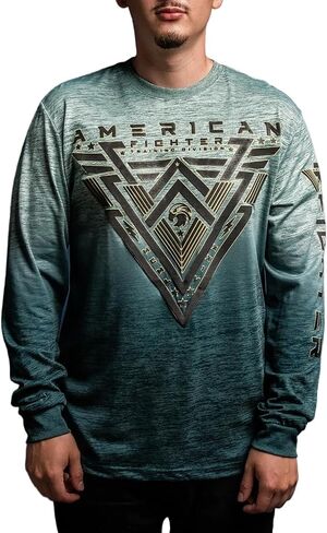 American Fighter Men's Long Sleeve T-Shirt, Graphic Design in Saudi Arabia