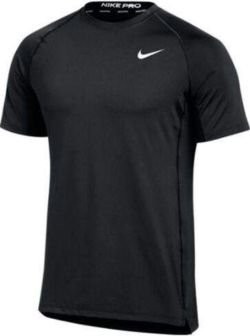 قميص تدريب بأكمام قصيرة Pro Slim للرجال من Nike (X-Small، أسود) in Kuwait