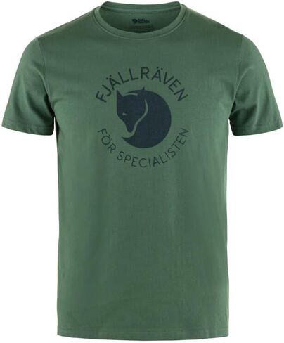 Fjällräven Fox Men's T-Shirt - Breathable, Comfortable, Organic Cotton Fabric, Classic Logo - Hiking, Travel in Saudi Arabia