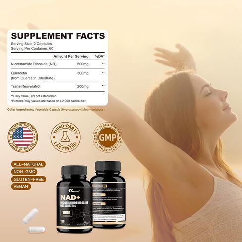 Grape Seed Extract Capsules - 400mg Grape Seed Extract Organic Supplements with Vitamin C, Resveratrol, Quercetin, CoQ10 & Hyaluronic Acid for Women & Men - 120 Capsules, 60 Days Supply in Kuwait