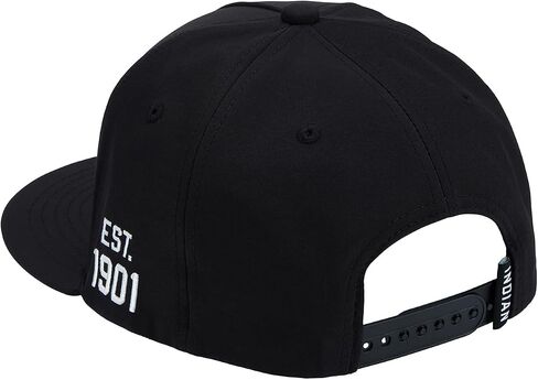 Indian Motorcycle Headdress Flat Brim Cap, Black - 2865757,Black,O/S in Kuwait