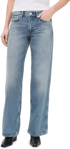 rag & bone Women's Cam Full Straight Jeans in Saudi Arabia