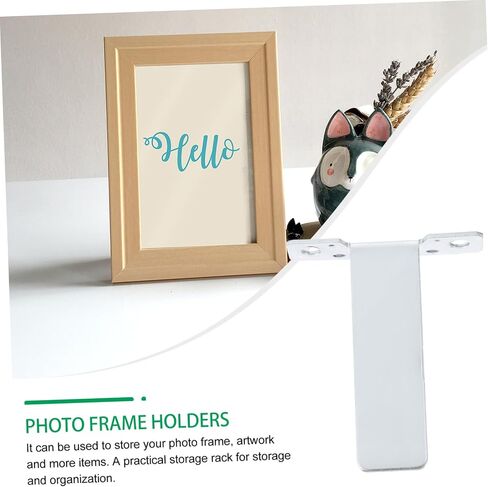 Holibanna Artwork Photo Frame Brackets 10pcs Metal Display Racks Photo Frame Stands Picture Frame Holders Desktop Brackets in Saudi Arabia