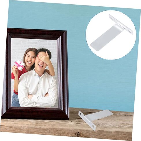 Holibanna Artwork Photo Frame Brackets 10pcs Metal Display Racks Photo Frame Stands Picture Frame Holders Desktop Brackets in Saudi Arabia