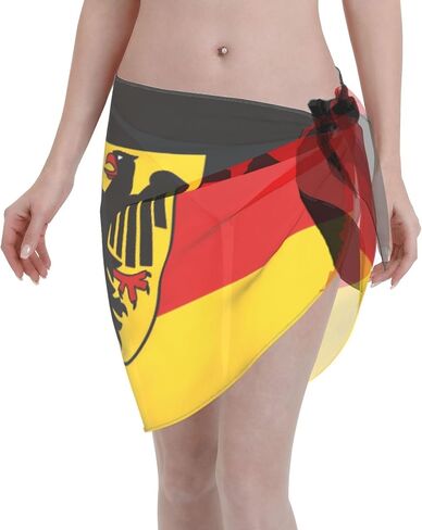 Flag Sarong Wraps for Women Swimwear Cover Ups Summer Beach Suit Bathing Wrap Swimsuit Chiffon Wraps in Saudi Arabia