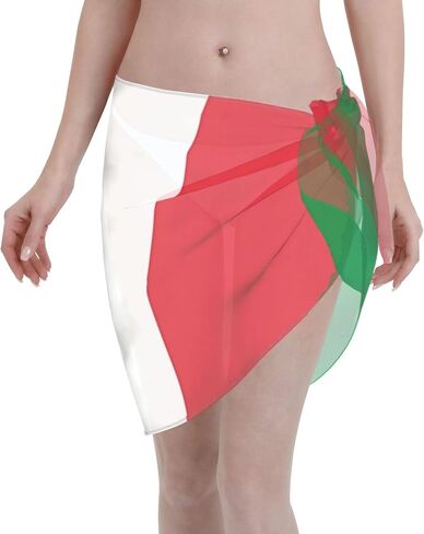 Flag Sarong Wraps for Women Swimwear Cover Ups Summer Beach Suit Bathing Wrap Swimsuit Chiffon Wraps in Saudi Arabia