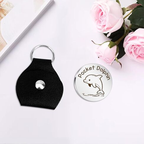 Dolphin Themed Gifts Dolphin Keychain Cute Animal Pocket Hug Token Emotional Support Gift Small Christmas Stocking Stuffers for Dolphins Lovers Boyfriend Girlfriend Son Daughter Best Friend in Saudi Arabia