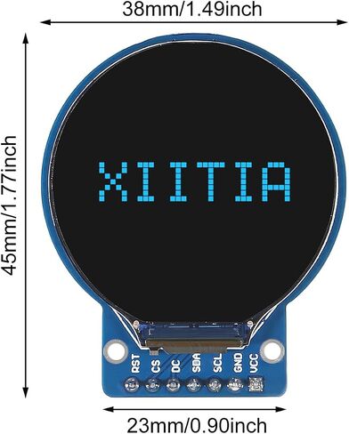 3pcs DC 3.3V 1.28 بوصة TFT LCD وحدة عرض الجولة RGB 240 * 240 GC9A01 برنامج تشغيل 4 WIRE SPI واجهة 240x240 محول الدقة PCB ل Arduino in Kuwait