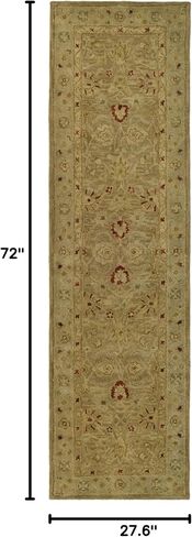 SAFAVIEH Antiquity Collection Runner Rug - 2'3" x 6', Brown & Beige, Handmade Traditional Oriental Wool, Ideal for High Traffic Areas in Living Room, Bedroom (AT822B) in Kuwait