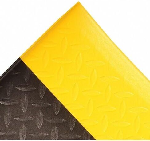 Antifatigue Mat, 16 ft. L x 2 ft. W, 1/2" Thickness, Closed Cell PVC Foam, Diamond Plate - 1 Each in Kuwait