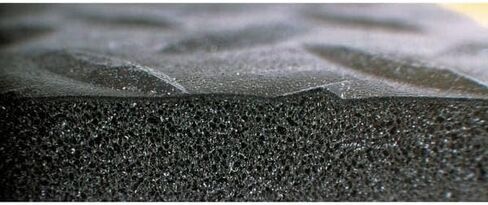 Antifatigue Mat, 16 ft. L x 2 ft. W, 1/2" Thickness, Closed Cell PVC Foam, Diamond Plate - 1 Each in Kuwait