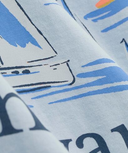 Vineyard Vines Men's Sunset Regatta Scene Short-Sleeve Pocket Tee in Kuwait