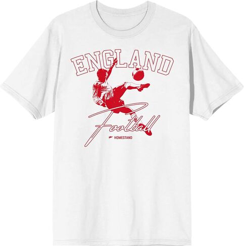 تي شيرت Homestand England لكرة القدم للكبار باللون الأبيض برقبة دائرية وأكمام قصيرة in Kuwait