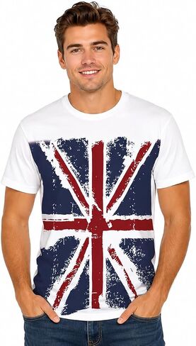 Men's American 4th of July Shirts for Men American Flag Patriotic T-Shirt Soft Independence Day Graphic Tee Tops in Saudi Arabia