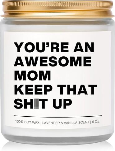 Gifts for Mom from Daughter Son Mom Birthday Gifts Mothers Birthday Gift for Stepmother Adoptive Mother Mother’s Day - Lavender Scented Candle 9 oz (Moms 2) in Saudi Arabia