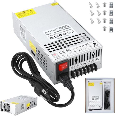 Upgraded 12V DC Power Supply 600W 50A AC to DC Converter Switching Power Supply for Led Strip, Motor Pump, CCTV, 3D Printer, Electronic Instruments, Lab Computer in Saudi Arabia