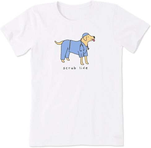 تي شيرت نسائي بأكمام قصيرة من Scrub Life Dog in Kuwait