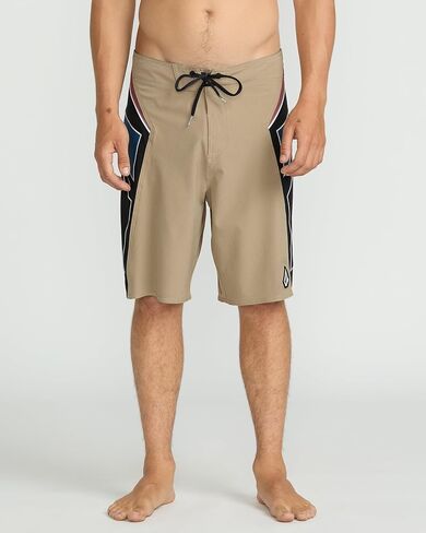 Volcom Men's 20" Mod-Tech Board Shorts- Stretch, UPF 50+ Sun Protection, Quick-Dry Swim Bottoms, KHA-Khaki, 31 in Kuwait