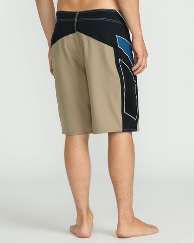 Volcom Men's 20" Mod-Tech Board Shorts- Stretch, UPF 50+ Sun Protection, Quick-Dry Swim Bottoms, KHA-Khaki, 31 in Kuwait