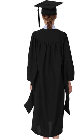 GraduationMall Masters Graduation Gown Cap with 2026 Tassel Graduation, Unisex Economy Set for Grad Party, Black 54 Plus(5'9"-5'11") in Saudi Arabia