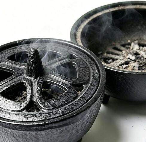 Incense Holder Incense Burner Bakhoor Burner Smudge Pot Perfect for Home Aromatherapy Yoga Meditation and Spiritual Cleansing Rituals in Saudi Arabia