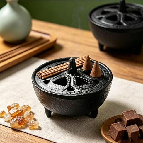 Incense Holder Incense Burner Bakhoor Burner Smudge Pot Perfect for Home Aromatherapy Yoga Meditation and Spiritual Cleansing Rituals in Saudi Arabia