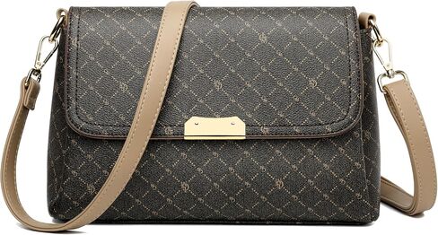 FSD. WG Purses for Women Fashion Quilted Crossbody Bag Leather Ladies Shoulder Purses Messenger Handbag Wallet in Saudi Arabia