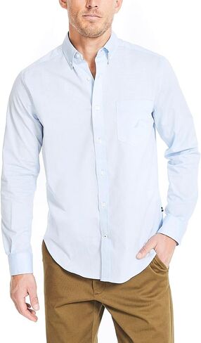 Nautica Men's Nautica Sustainably Crafted Solid Shirt in Kuwait
