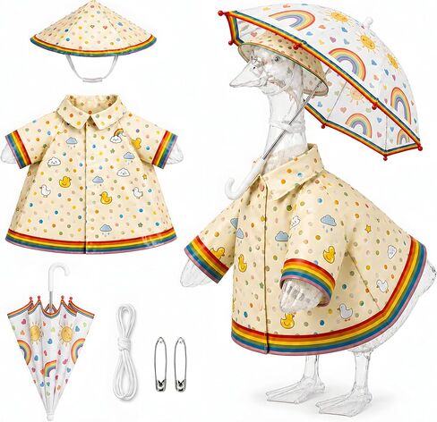 BCARICH Patriotic Porch Goose Outfit 4th of July Yard Goose Clothes with Top Hat and Glasses, Independence Day American Flag Costume Accessories for 23" Large Lawn Goose, Red White Blue Outdoor Decor in Saudi Arabia