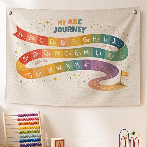Cute Nursery Classroom Decor for Teacher, Entomology Insects Bug Club Canvas Banner Wall Hanging Banner Flag Decor, Colorful Educational Wall Flags for Nursery Classroom Playroom, 30x20 in Saudi Arabia