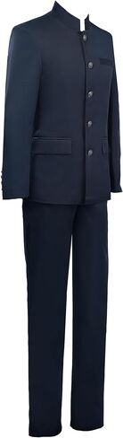 US Men Size Japanese High School Uniform Cosplay Costume Black Jacket and Pants in Saudi Arabia