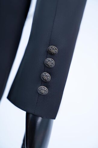 US Men Size Japanese High School Uniform Cosplay Costume Black Jacket and Pants in Saudi Arabia