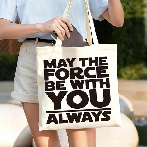 Funny Graphic Tote Bag, Reusable Canvas Shoulder Bag for Shopping Work in Saudi Arabia