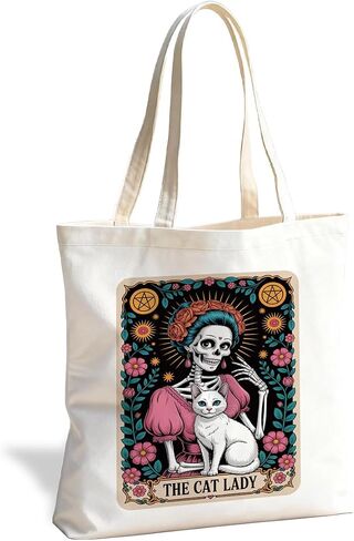 Funny Graphic Tote Bag, Reusable Canvas Shoulder Bag for Shopping Work in Saudi Arabia