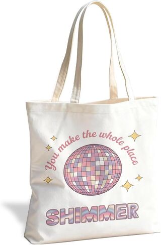 Funny Graphic Tote Bag, Reusable Canvas Shoulder Bag for Shopping Work in Saudi Arabia