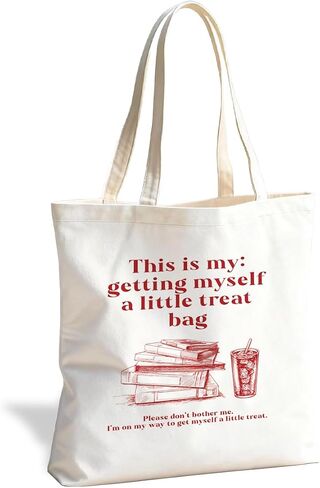 Funny Graphic Tote Bag, Reusable Canvas Shoulder Bag for Shopping Work in Saudi Arabia