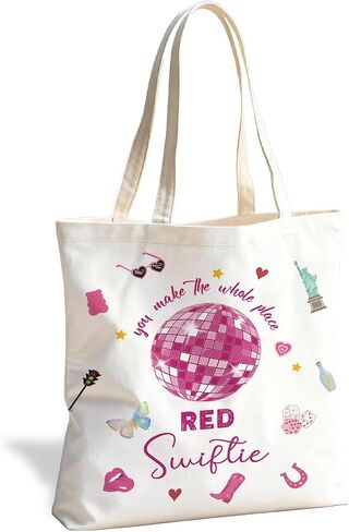Funny Graphic Tote Bag, Reusable Canvas Shoulder Bag for Shopping Work in Saudi Arabia