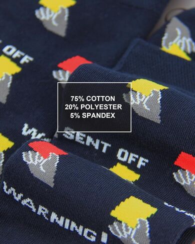 Funny Soccer Socks for Men, 2 Pairs Hilarious Footballer Gift for Sports Fans & Players, Unique & Fun Gift for Men Size 9-13 in Saudi Arabia