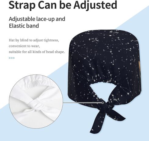 Bigfoot Working Cap Scrub Cap with Sweatband, Adjustable Tie Back Beanie Hat for Women & Men, Nurse Surgical Cap in Kuwait